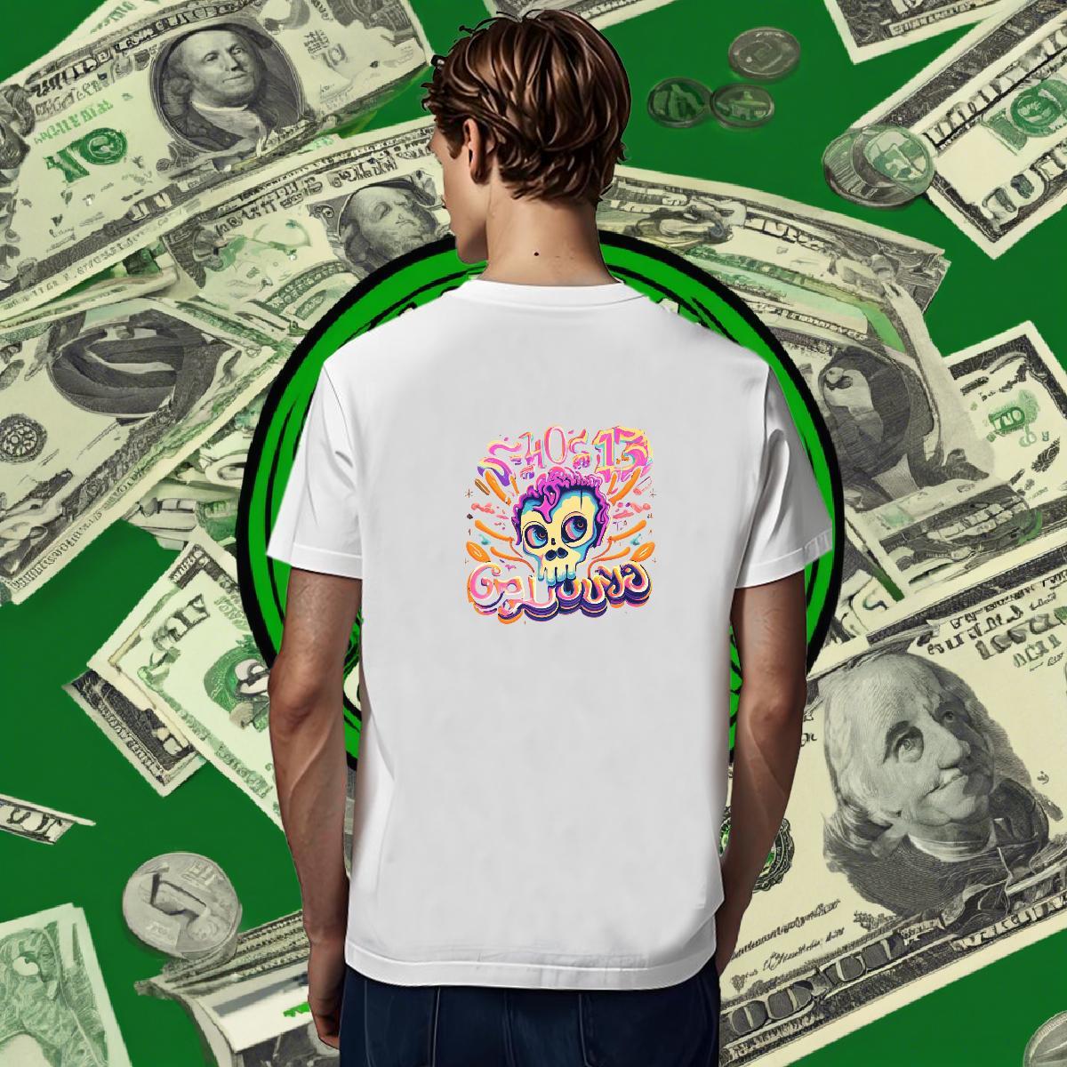 High Quality T Shirts Men 230g 100% Cotton skull Sports Casual Plus Size Custom Breathable Tshirt for Man Woman Factory Direct Tops