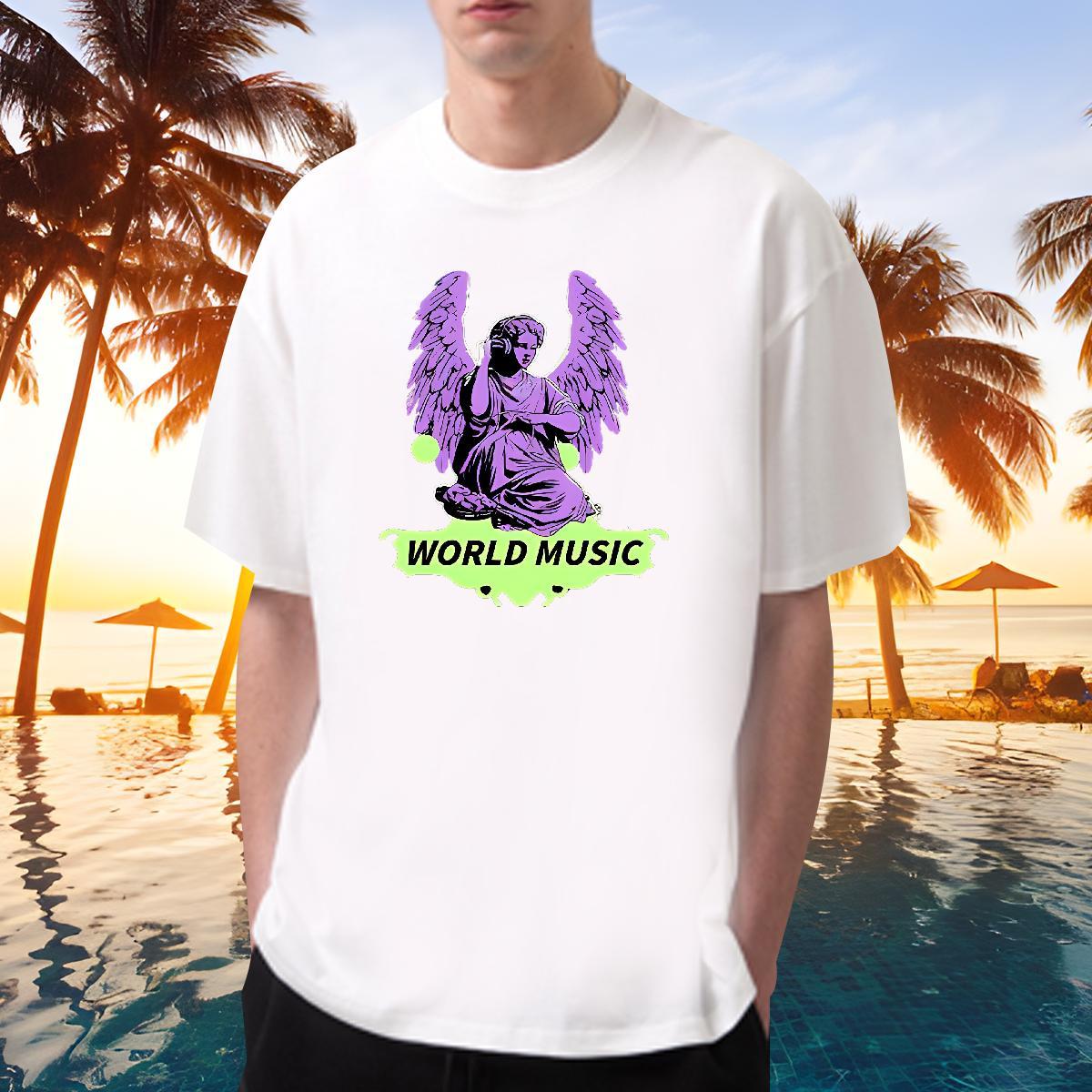 Loose Man T Shirts 230g Cotton character Street Casual Graphic Breathable Crew Neck Tshirt for Man Woman Fashion Casual Tee Shirt