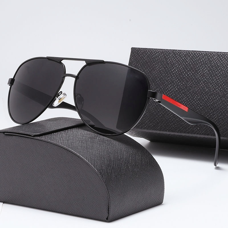 Men's Sunglasses Designer Sunglasses Metal Frame Sunglasses Retro UV400 Glasses with Box