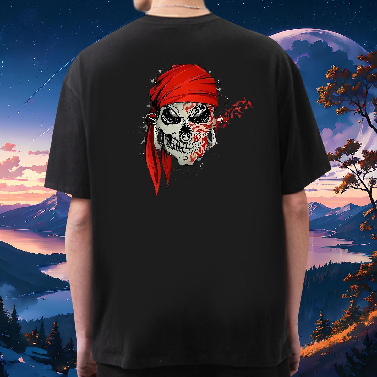 Classic T Shirt For Man 230g Cotton skull Sports Casual Custom Printing Breathable Crew Neck Couples T Shirts Designer Fashion Tee Shirt