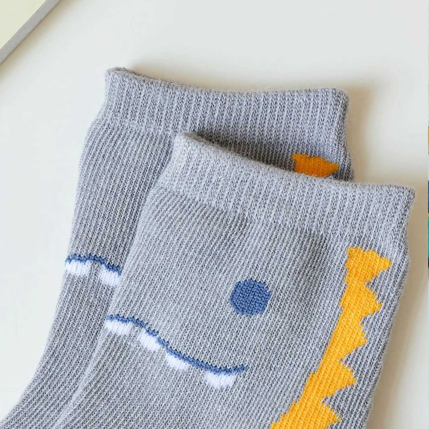5 Pairs Boy Socks 1-12Y Kids Spring Summer Fall Cute Comfortable Mid Length CL240824