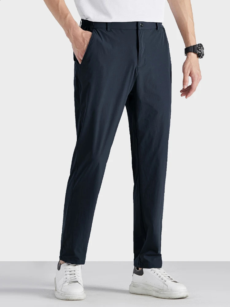 Summer Casual Pants Men Sportswear Breathable Quick Dry Nylon Loose Straight Golf Pant Plus Size Track Trousers 8XL 240824