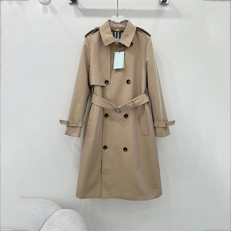 fashion ladies Jacket Designer trench coat long trench coat dress belt double breasted khaki loose jacket coat women's coat fashion high quality top
