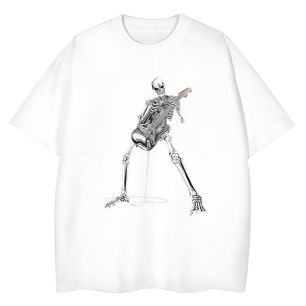 Designer T shirt 100% Cotton 230g skull Sports Casual Custom Cartoon Crew Neck Breathable Tshirts Stylist Top Tees