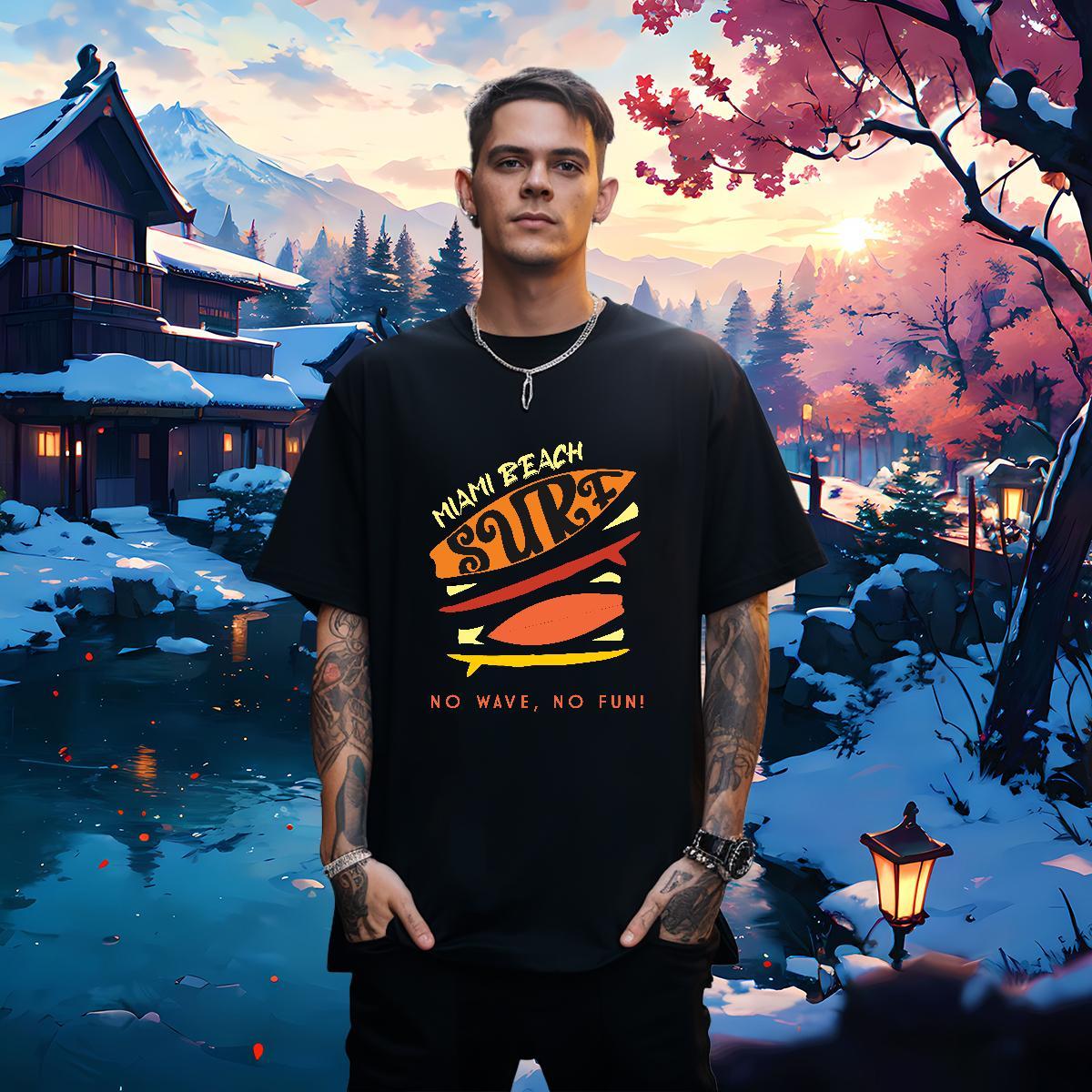 Loose T-Shirts 230g 100% Cotton sea Daily Wear Plus Size Custom Breathable Crew Neck Men Tees New Designer Tee Shirt