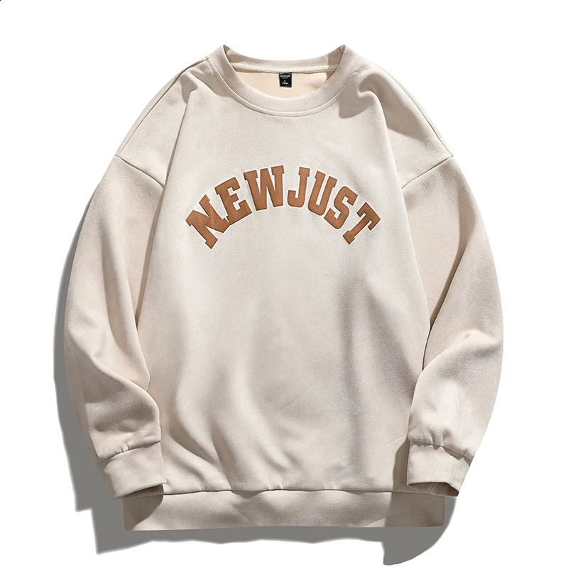 AutumnWinter American Loose Printed Hoodie Mens Retro Style Long Sleeve Collar 240823
