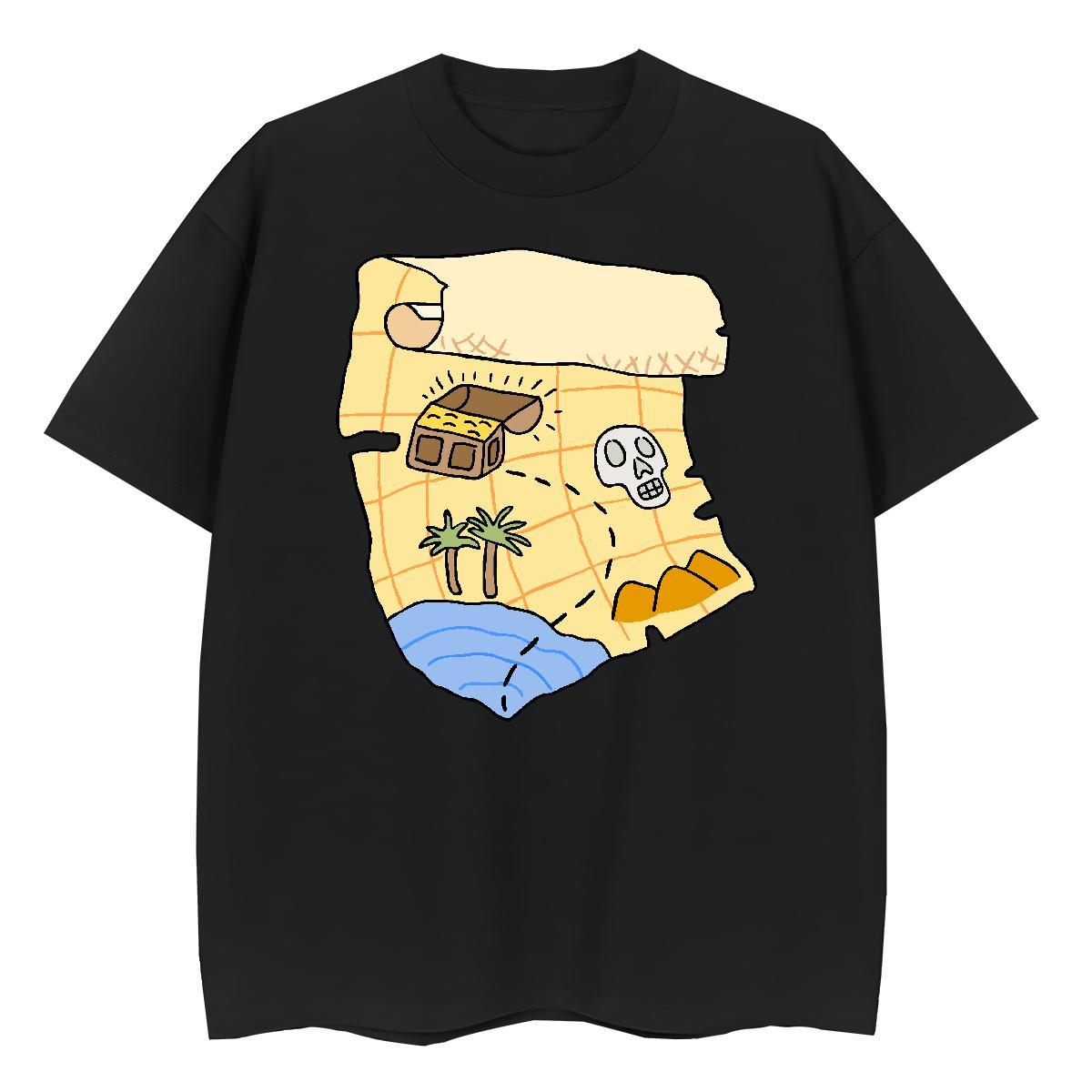 Wholesale Couples T Shirts 100% Cotton 230g painting Casual Beach T-Shirts Crew Neck Breathable DIY Anime Printed Wear