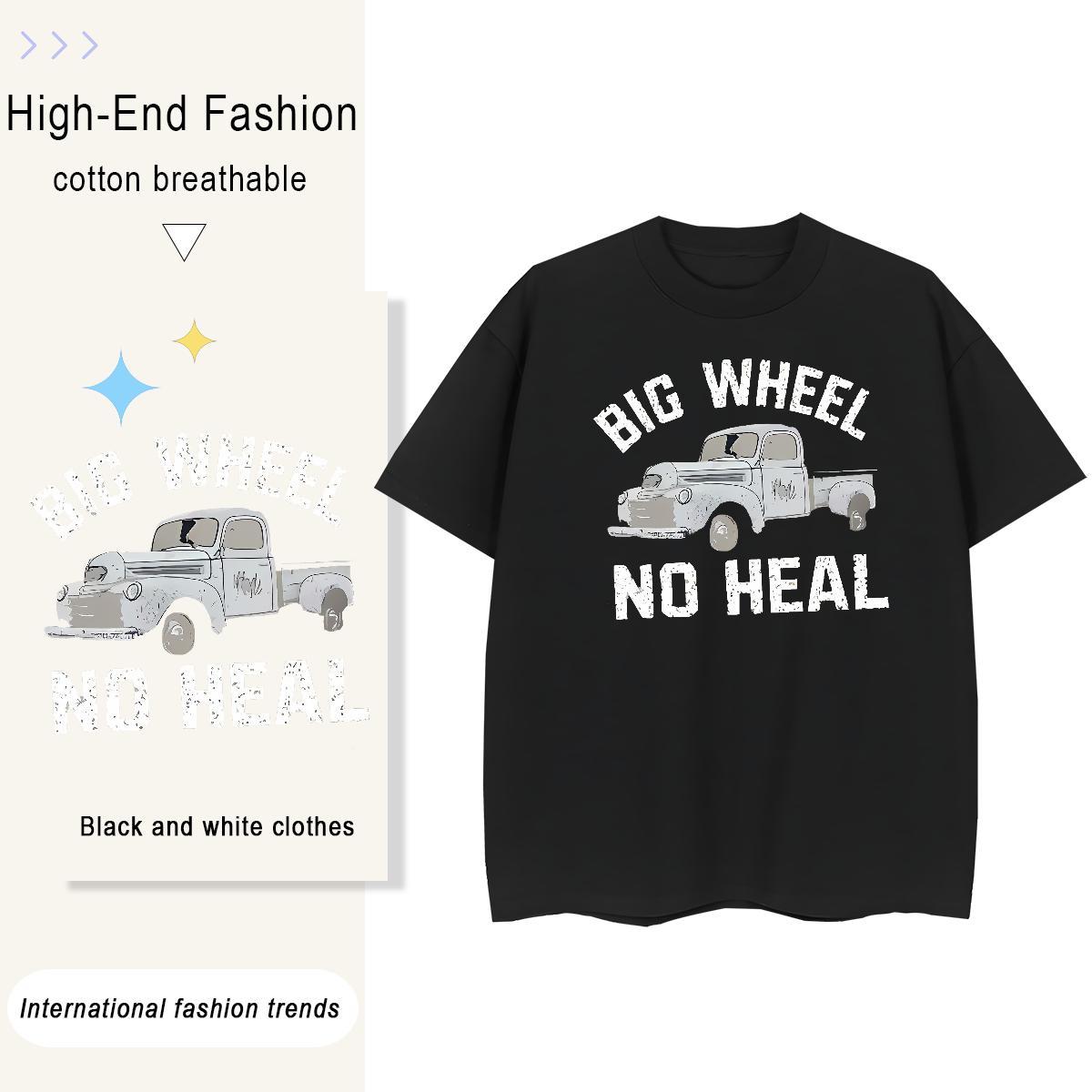 TOP Quality T-Shirts 230g Cotton car Street Custom Cartoon Breathable Short Sleeve Couples T Shirts Customized Top Tees