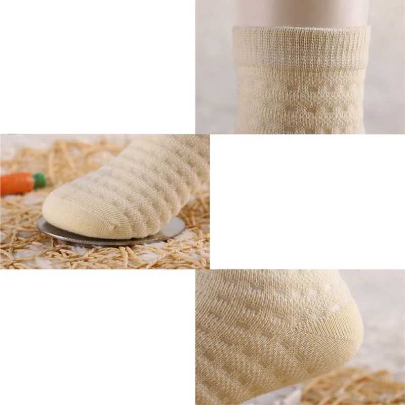 5 Pairs/Lot Children Cotton Socks Boy Girl Baby Infant Ultrathin Fashion Breathable Solid Mesh Socks For Summer 1-12T Teens Kids CL240824