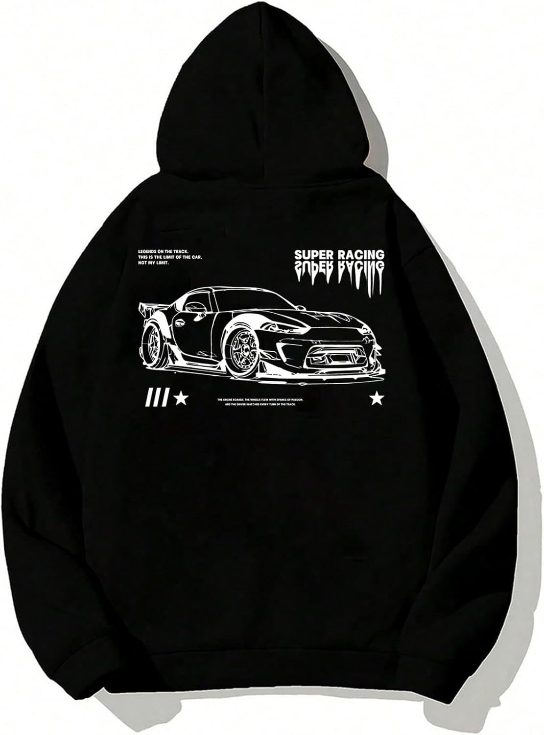 Hoodie for Mens Womens Car Graphic Pullover Hoodie Causal Long Sleeve Hooded Sweatshirts Graphic Hoodies sweatshirt Pullover Long Sleeve Free shipping
