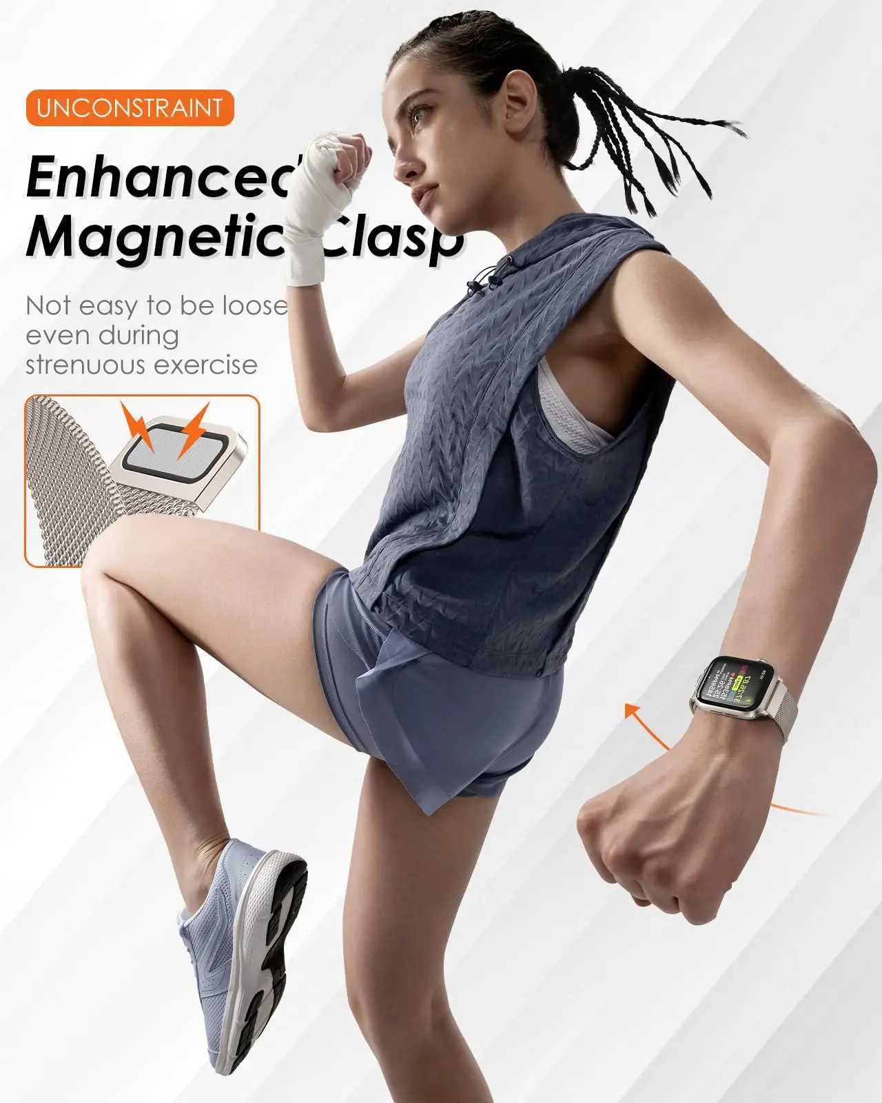 Milanese Strap For iwatch Band 45mm 44mm 40mm 49mm 41mm 38mm 42 44 mm Bracelet iwatch Series 9 3 6 5 SE 7 8 Ultra 2 strap Z240824