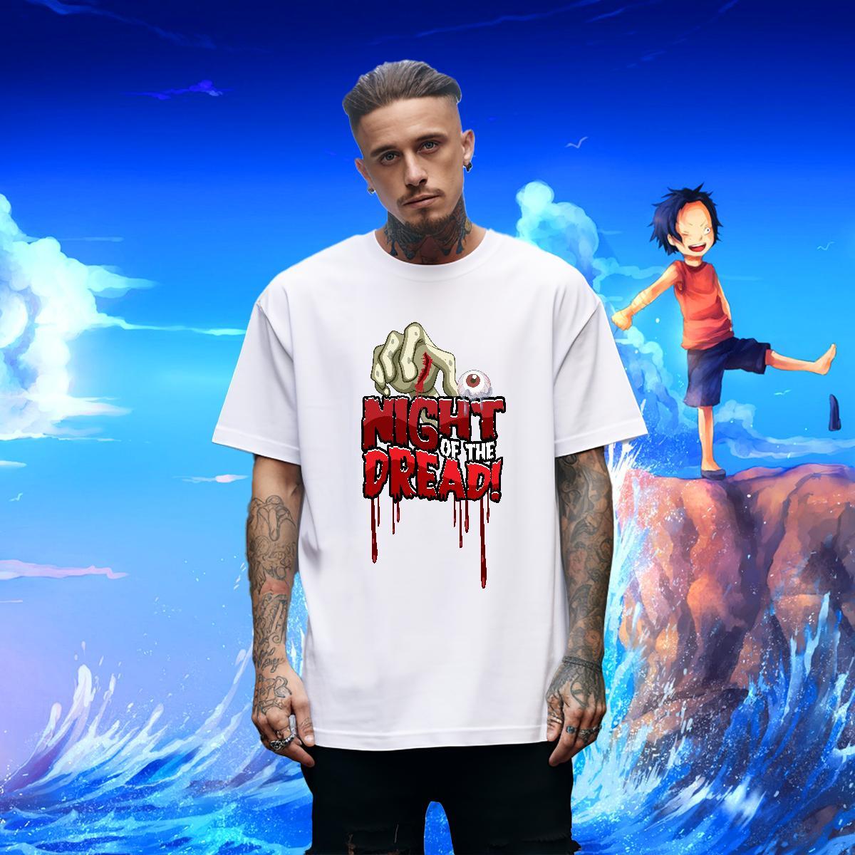 High Quality T-Shirts 100% Cotton 230g skull Summer Casual Customized Breathable Crew Neck Tshirts DIY Tops Tees