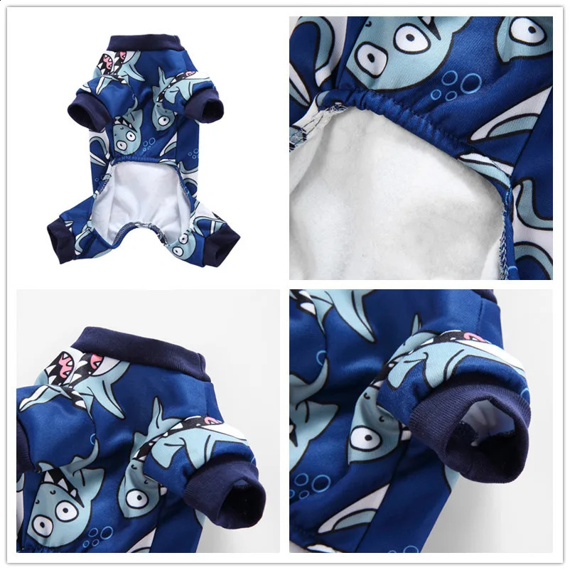 Christmas Pet Clothes For Dog Jumpsuit Thicken Warm Dog Pajamas Clothing Halloween Cat Costume Dogs Clothes Winter Cat Sleepwear 240824