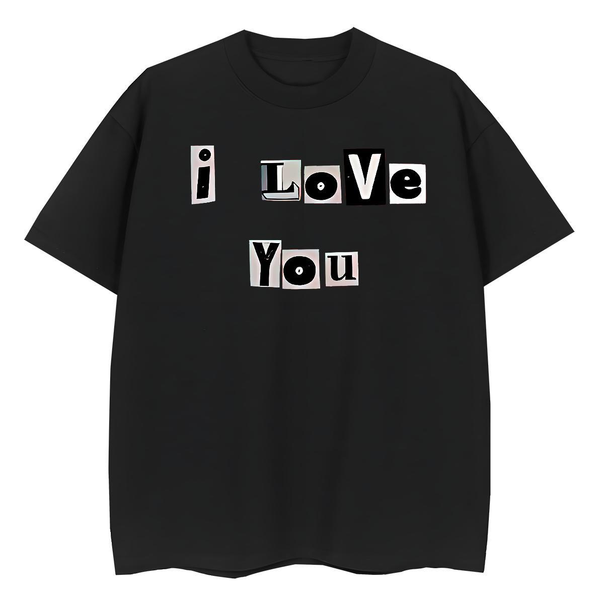 Unisex Man T Shirts 230g Pure Cotton letter Hip Hop Street Custom Printed Breathable Short Sleeve Tshirts 2024 Summer Tees