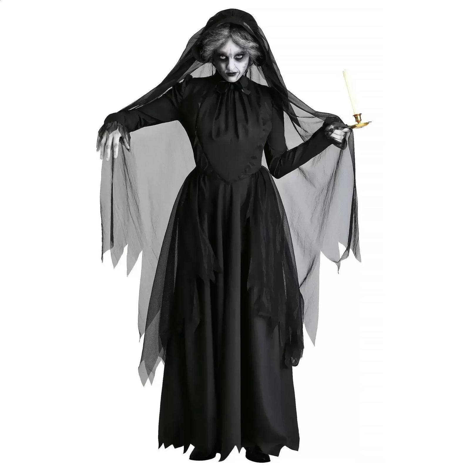 Horror demon costume ghost bride witch roleplaying performance game Halloween 240823