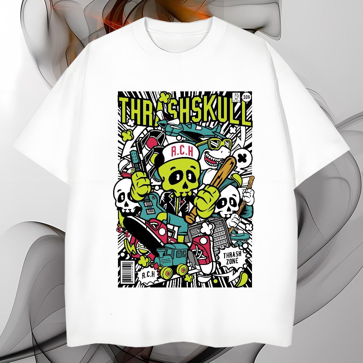 Free Shipping Mens T Shirts 230g Cotton ET Outdoor DIY Logo Oversized O-Neck Short Sleeve Mens Tshirts Designer Fashion Tees