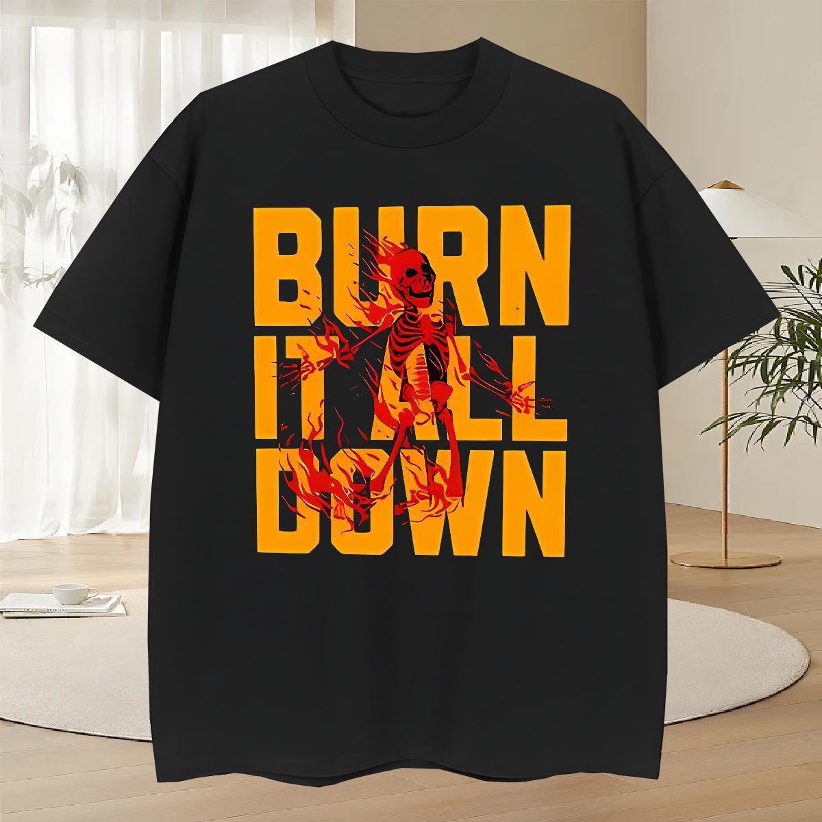 Unisex Man T Shirts 230g Cotton halloween Hip Hop Anime Short Sleeve Soft Tshirts Fashion New Tees