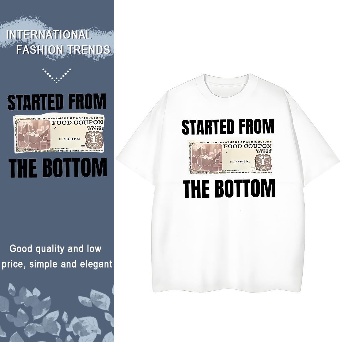Brand Man T Shirts 230g 100% Cotton money Casual White Plus Size Breathable Couples T Shirts New Tops Shirt
