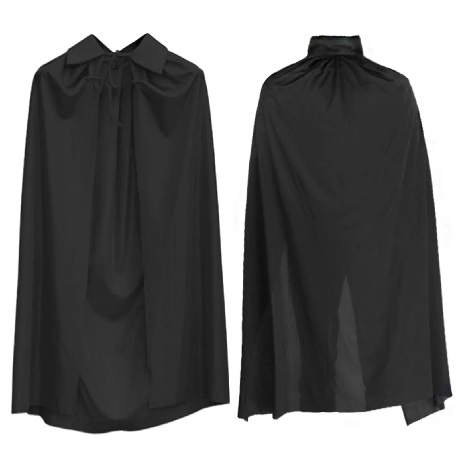 Halloween Cape cosplay wizard death witch dress party black hooded cape womens clothing horror 240823
