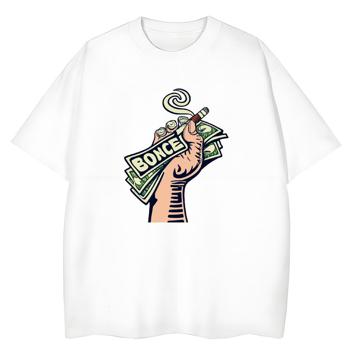 TOP Quality Man T Shirts 230g Pure Cotton skull Hip Hop Street Custom Printed O Neck Short Sleeves Tshirts Classic Casual Tops Shirt