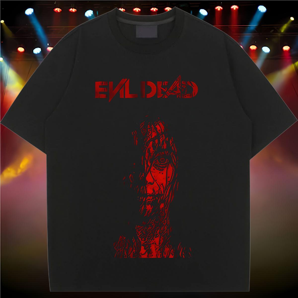5A Tshirt for Man Woman 230g 100% Cotton scary Street Casual Woman T Shirts Breathable Short Sleeve Custom Print Oversized Polos