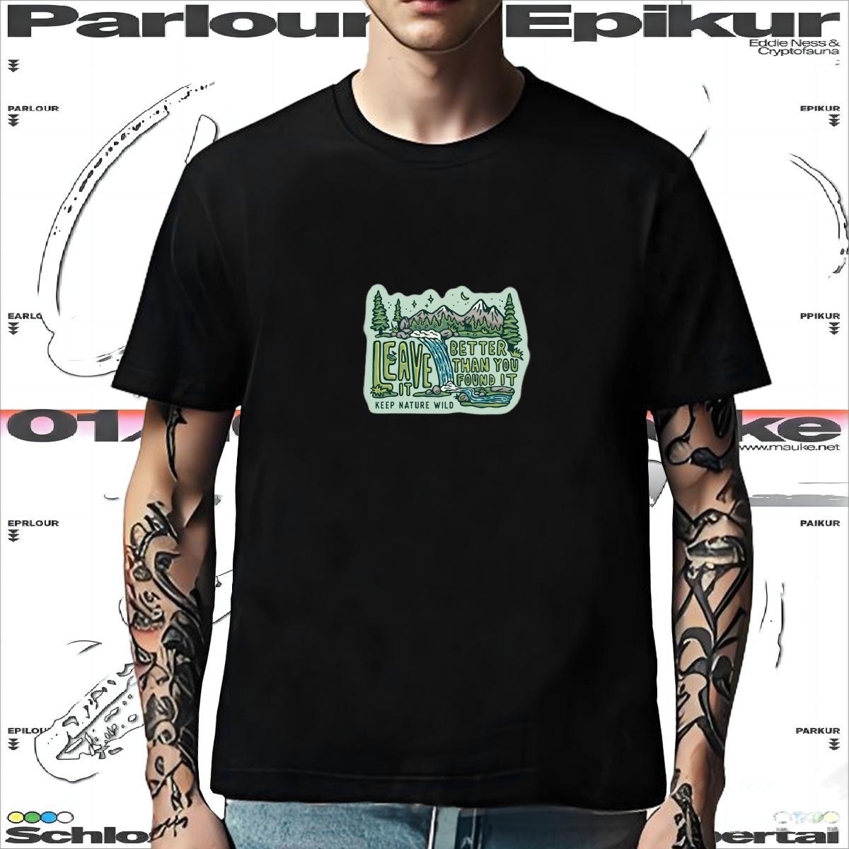 Loose Fit T Shirt For Man 230g Cotton mountains Beach DIY Logo Oversized Short Sleeve Soft Couples T Shirts 2024 Summer Tshirts