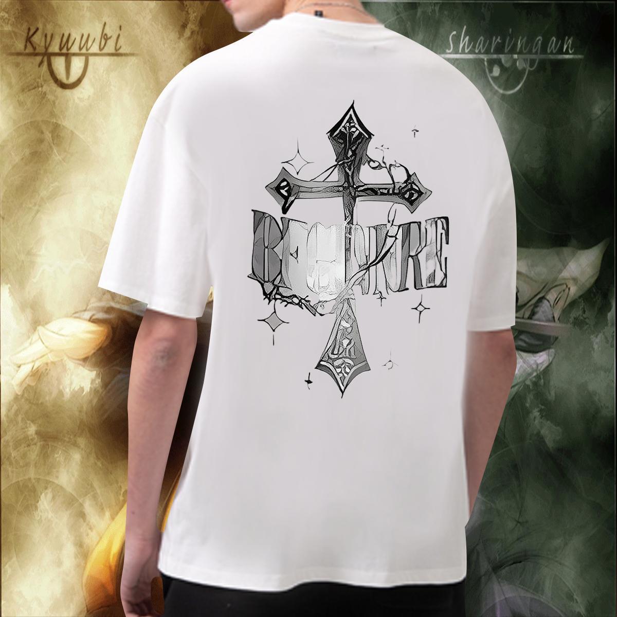 Brand Men T Shirts 230g Cotton Religion Street Casual Custom Anime Short Sleeve Soft Men Tees DIY Customized Wear