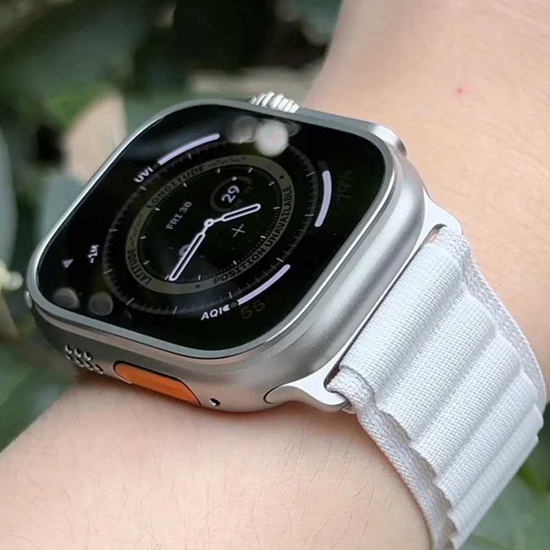 Watch Strap For iwatch Ultra 2 band 49mm 45mm 44mm 40mm 41mm 38 Nylon Alpine strap bracelet iwatch series 6 7 8 9 se 44 mm Z240824