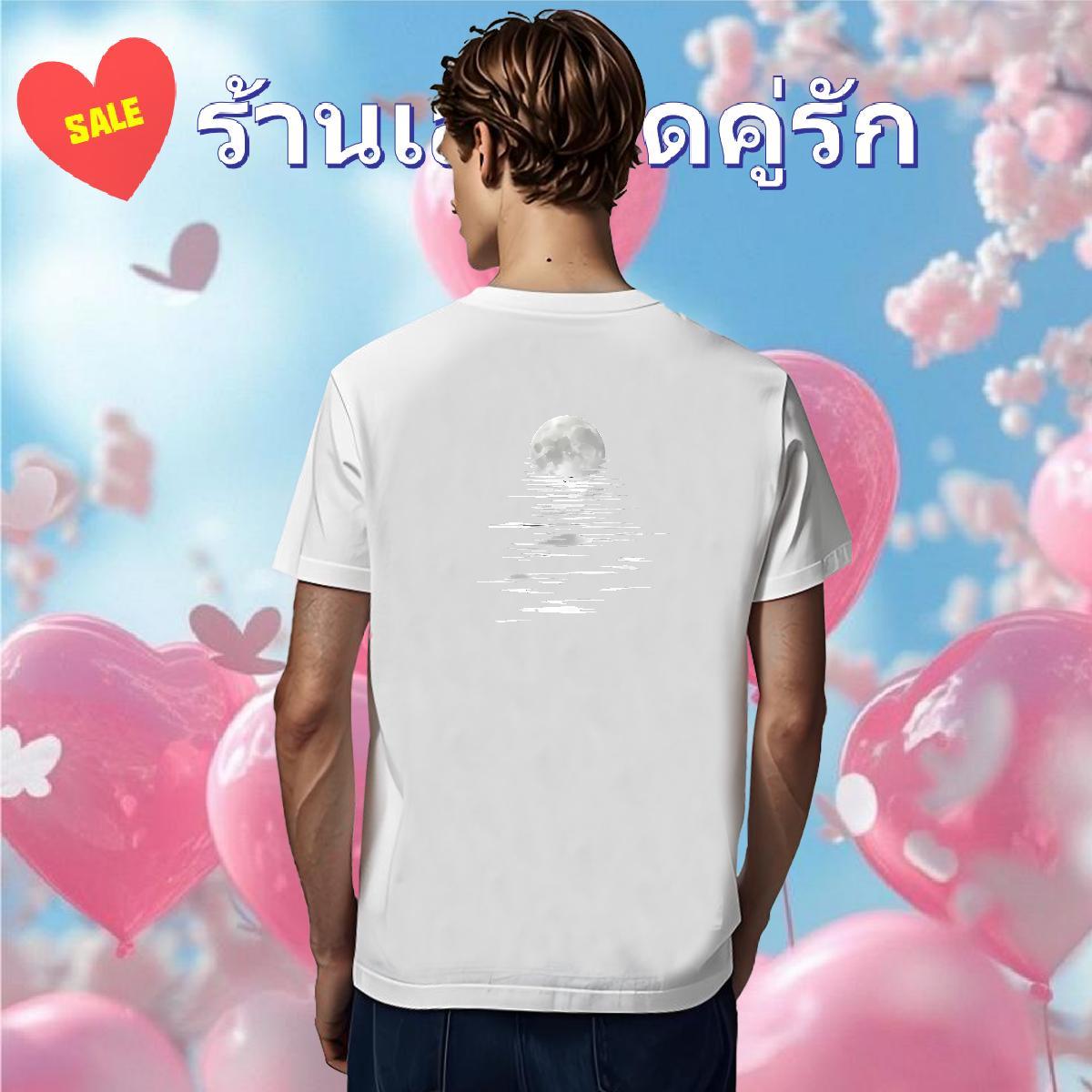 Popular Men T Shirts 230g Pure Cotton moon Hip Hop Street DIY Anime O Neck Short Sleeves Tshirts Customized Polos