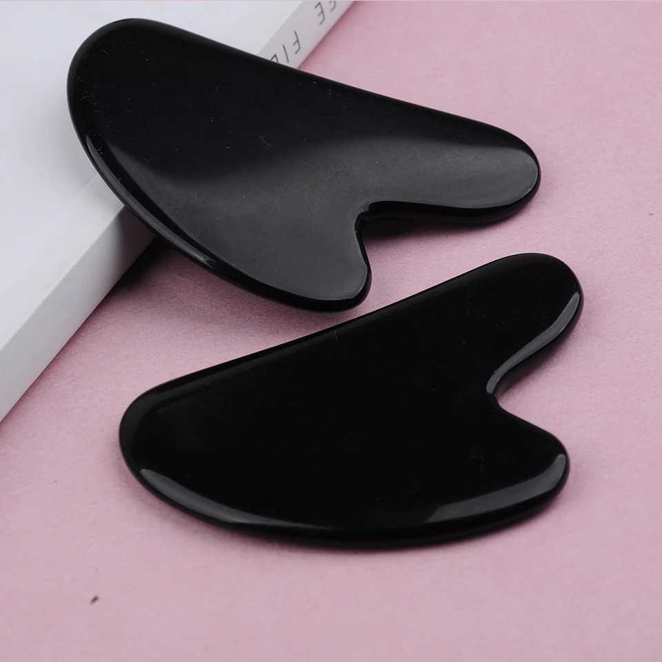 Natural Jade Stone Gua Sha Massage Board Rose Quartz Guasha Plate Jade Face Massager Scrapers Tools For Face Neck Back Body CL240825