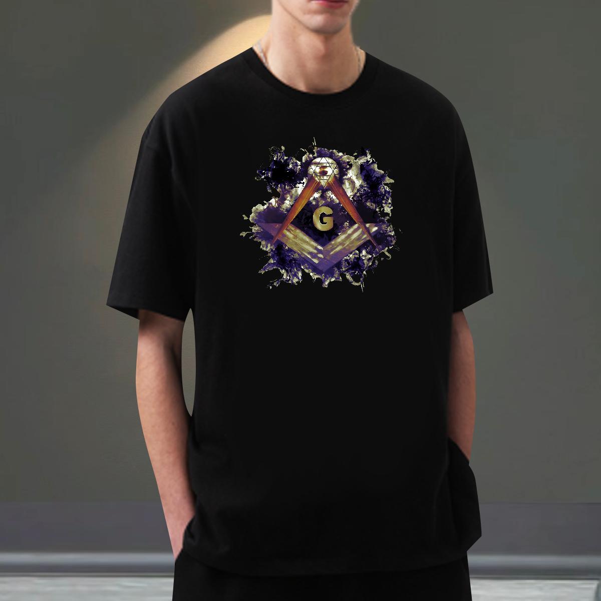 Popular Mens T Shirts 230g Cotton eye of the devil Daily Outfit Cartoon Print Breathable Crew Neck Tshirt for Man Woman Fashion Design Tops