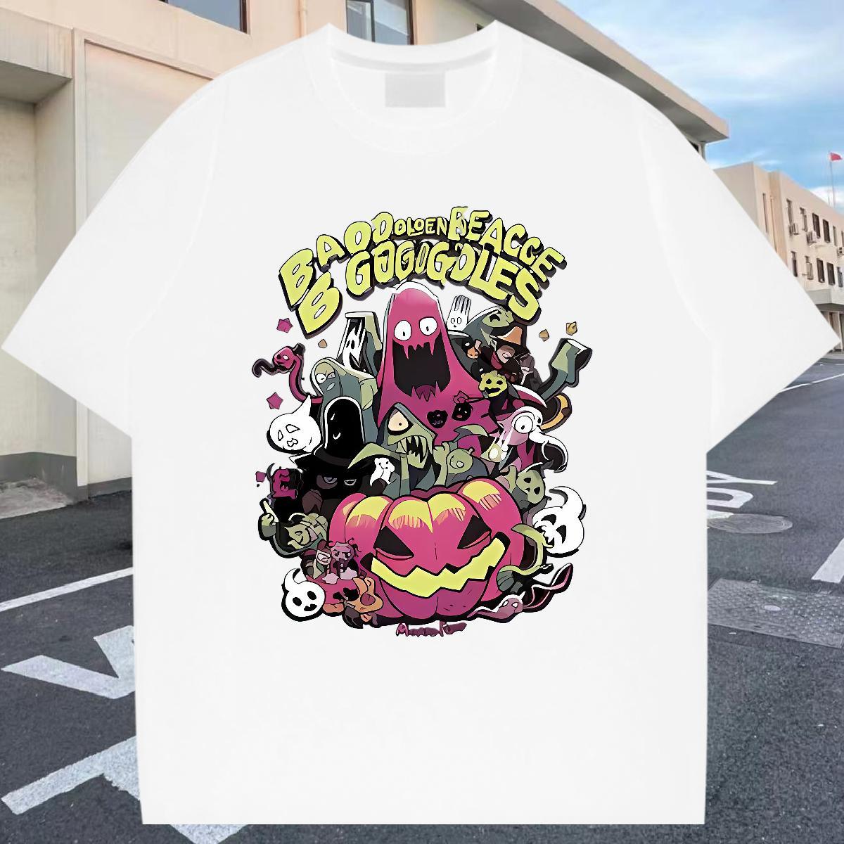Soft Mens T Shirts 230g Pure Cotton skull Spring Summer Oversized 4XL O Neck Short Sleeves Tshirts Classic Tees Shirts