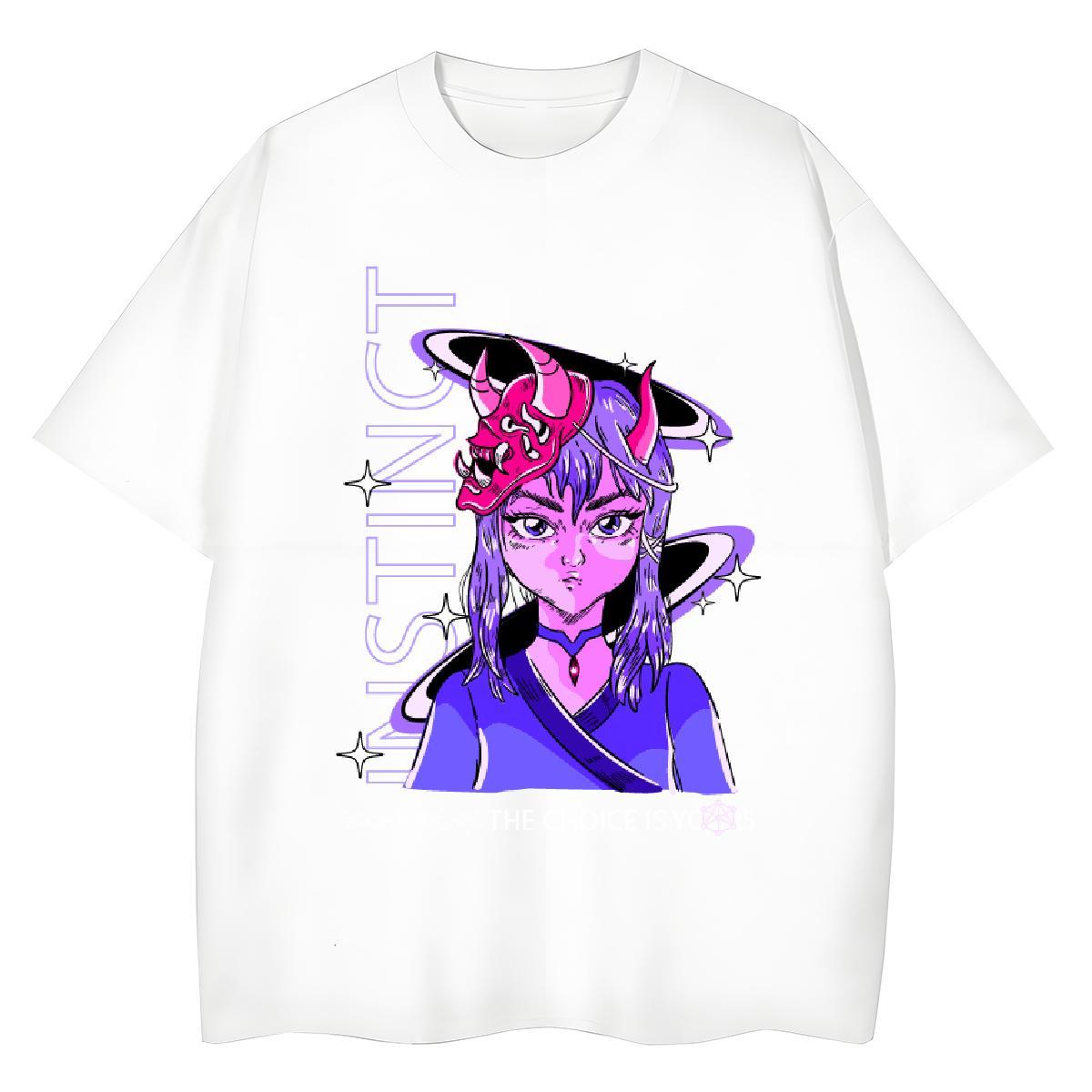 Brand Man T Shirts 230g Pure Cotton portrait Daily Wear Cartoon Print Breathable Crew Neck Mens Tshirts Wholesale Polos