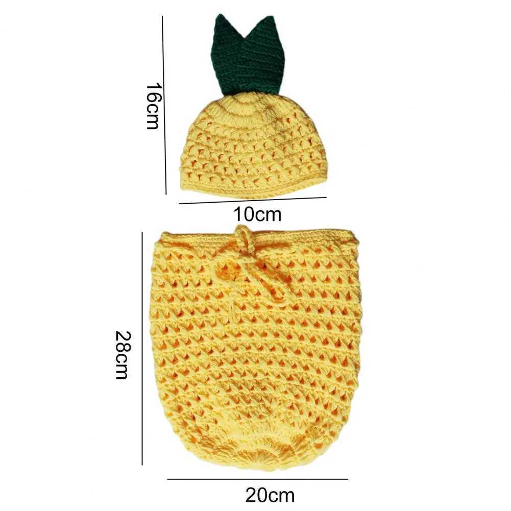1 Set Infant Sleeping Sack Eye-catching Woolen Yarn Newborn Baby Boys Girls Sleeping Bag Cute Photography Outfits Shooting Props M240824