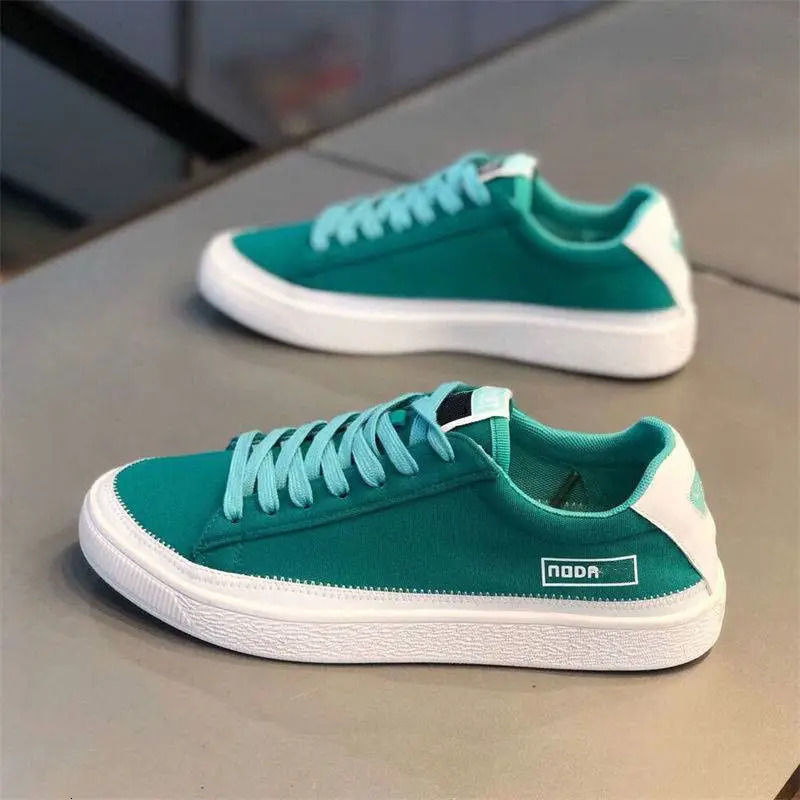 New Men's Summer Fashion Canvas Multi Color Lace Up Board Breathable and Versatile Sports Shoes for Loafers Men