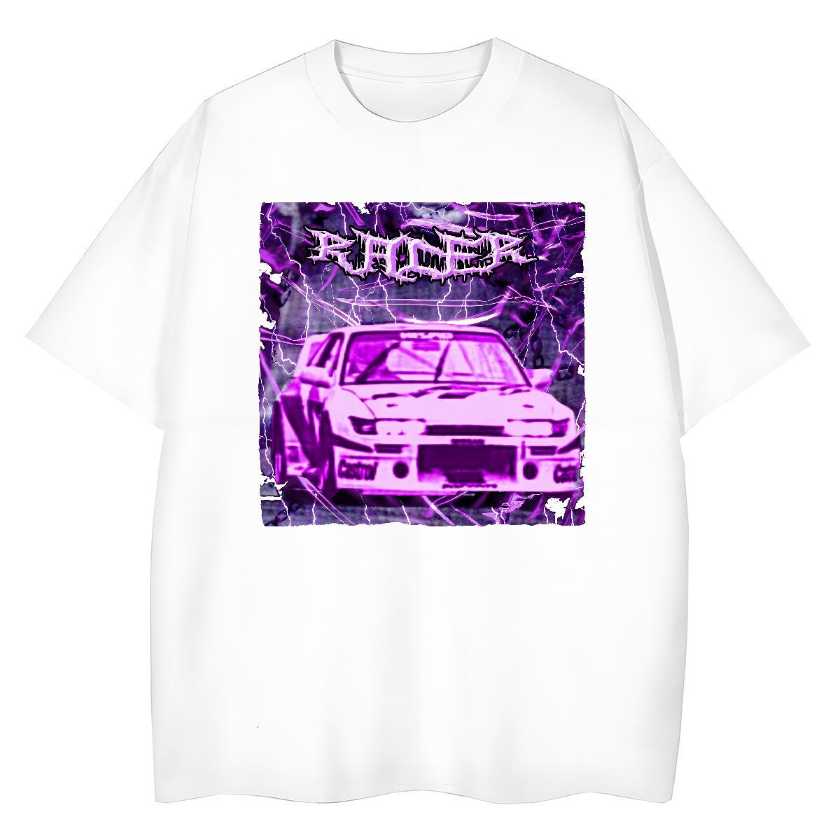 Brand T-Shirts for Men 230g Pure Cotton car Casual Daily Wear Custom Anime Short Sleeve Soft Mens Tshirts Fashion Top Tees