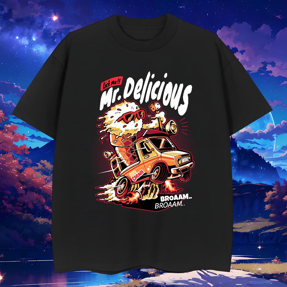 Wholesale Mens T Shirts 230g Cotton ET Beach Anime Breathable Crew Neck Men Tees Casual New Tee Shirt