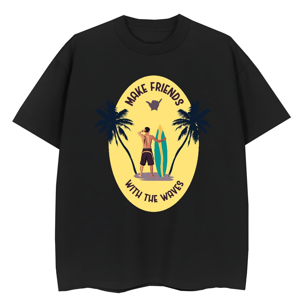 Free Shipping Man T Shirts 230g Pure Cotton beach Daily Wear Asian Size Breathable Short Sleeve Men Clothes T-Shirt Customized Tees