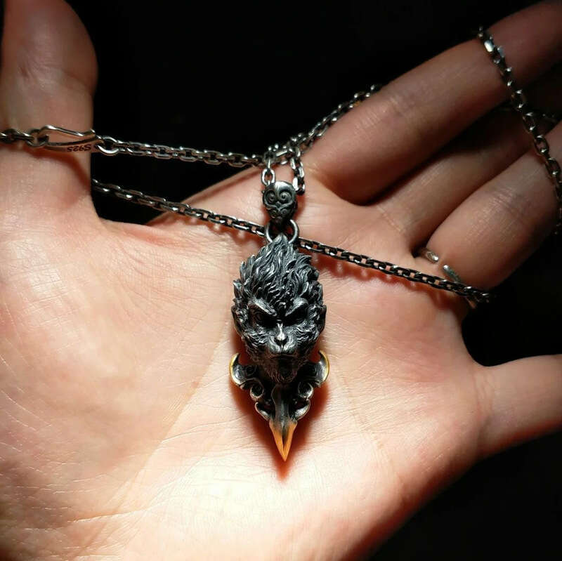 New Black Myth Wukong pendant necklace game peripheral derived high-end sense designer necklace, Hip hop Men's and Women's personalized exqu