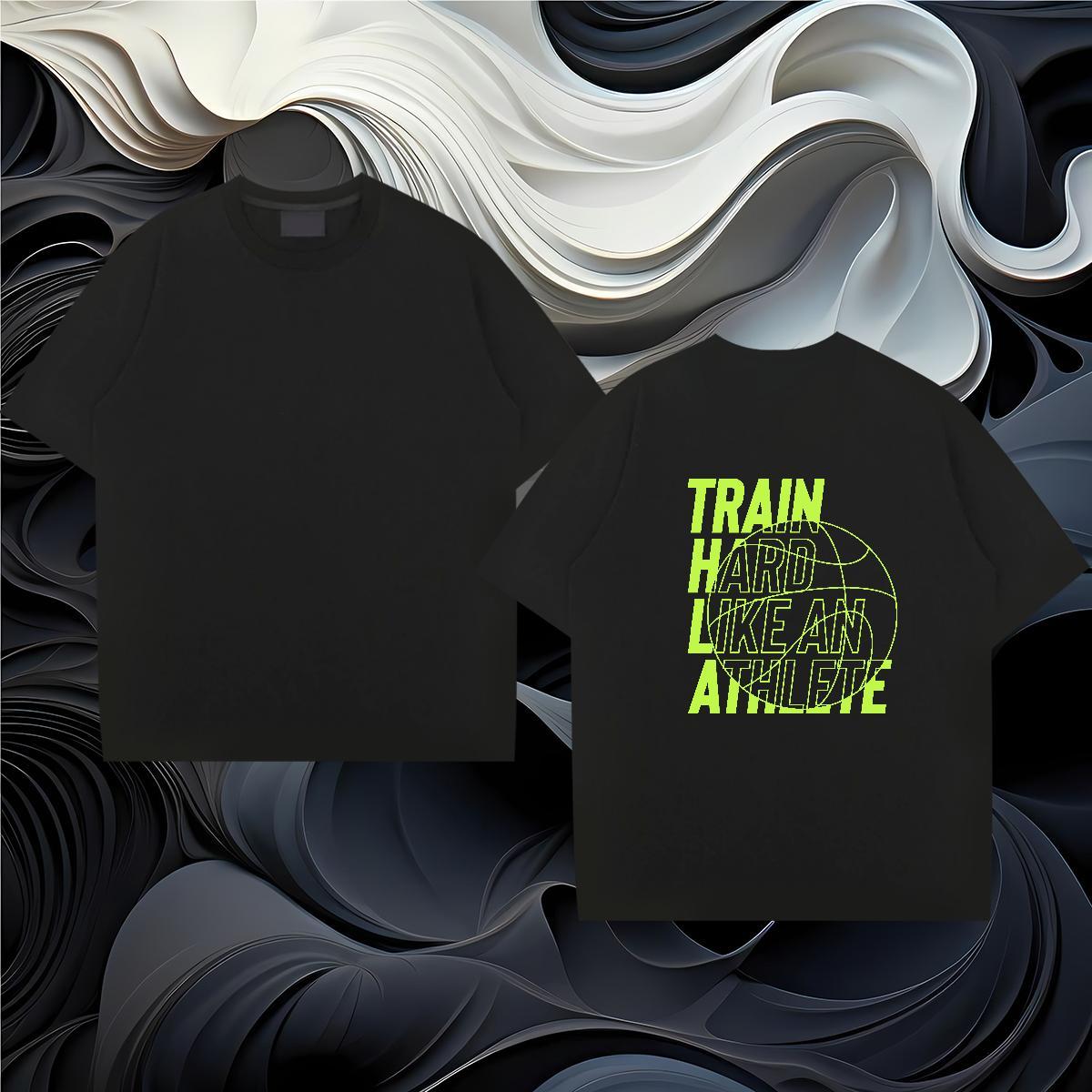 Classic Man T Shirts 230g Cotton letter High Street Hip Hop Customized Print Breathable Soft Men Clothes T-Shirt Free Shipping Tees