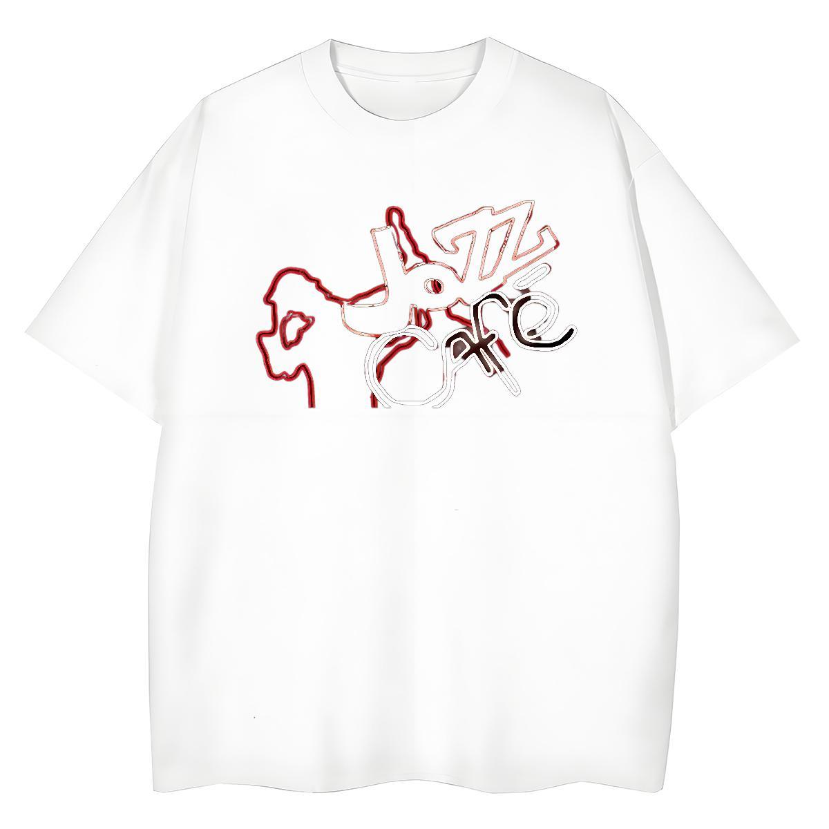 Soft T Shirts Men 230g Cotton letter Street wear Hip Hop DIY Breathable Short Sleeve Men Clothes T-Shirt Fashion Casual Wear
