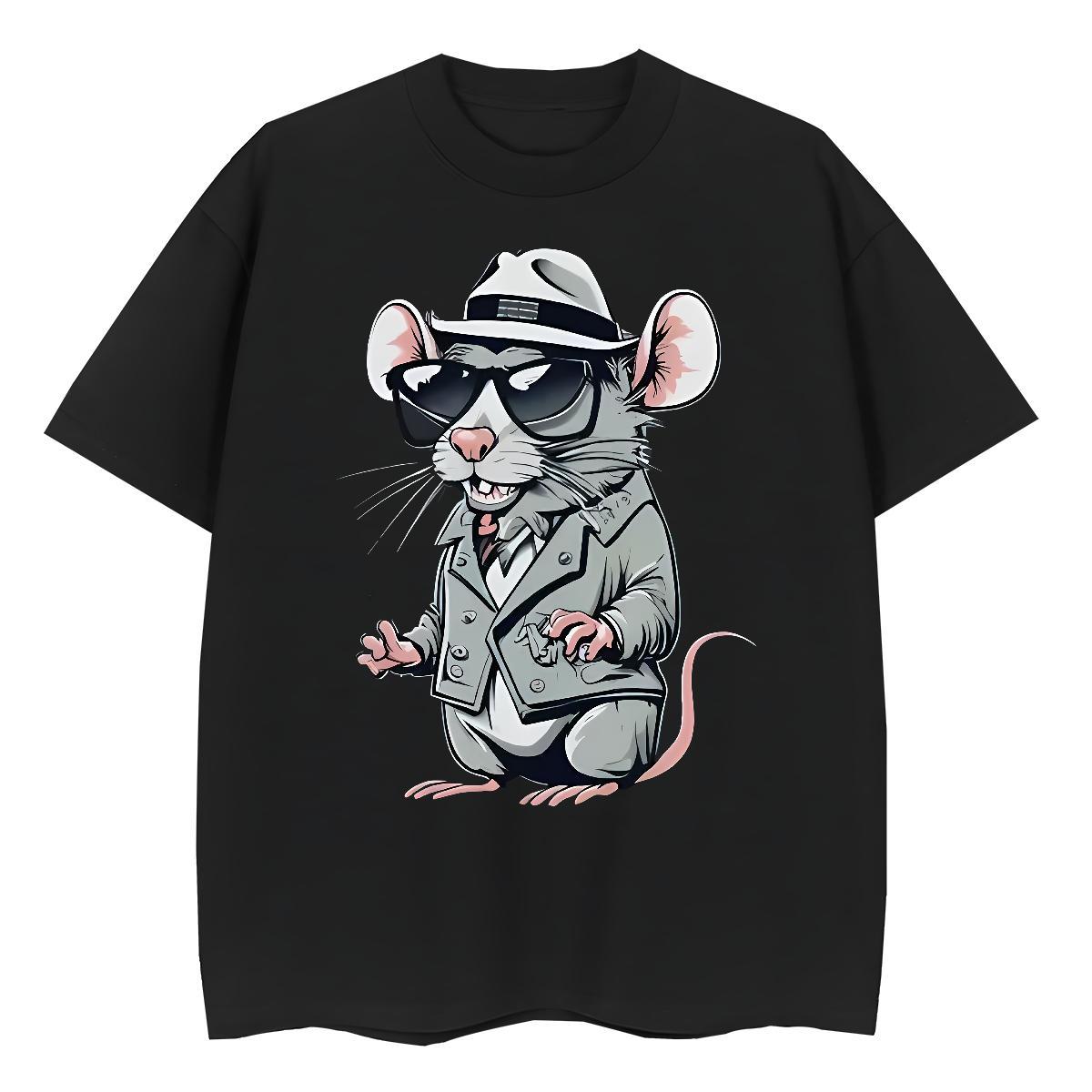 Designer Tshirts mouse Home Outdoor 230g Cotton Polos Breathable Soft High Quality Mens T Shirts Cartoon Print