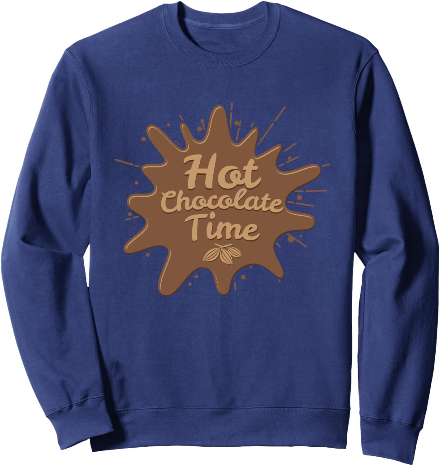 Long Sleeve Shirts For Men Sweatshirt Hot Chocolate Time Splah Cocoa Gift Sweatshirt T Shirt Tee Streetwear Casual Tops Clothes Free shipping