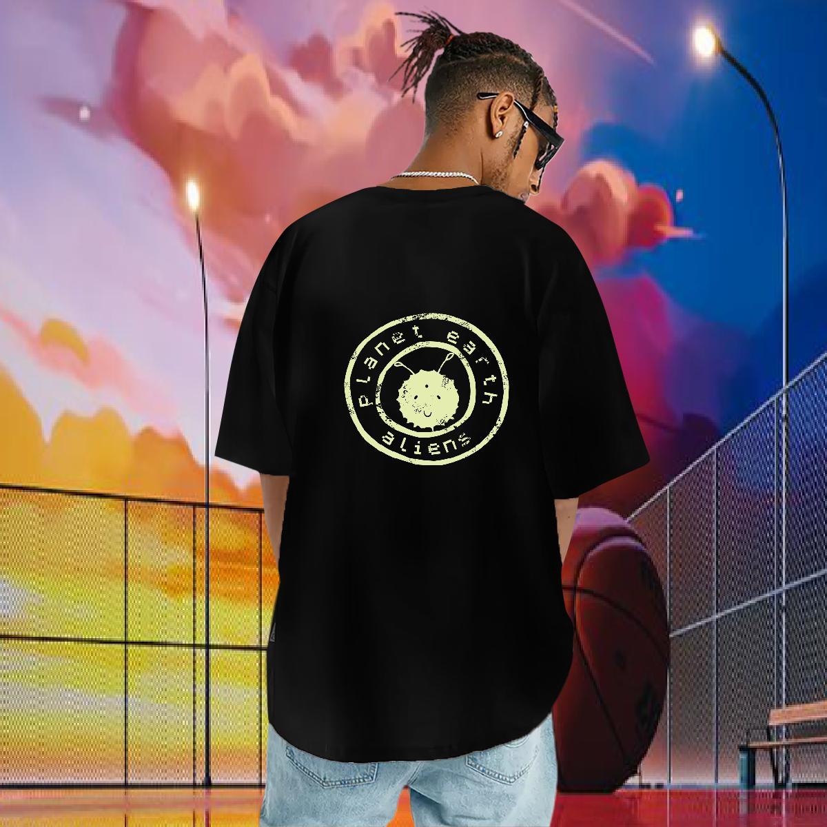 TOP Quality Man T Shirts 230g Cotton letter Anime Printing Street Graphic O Neck Short Sleeves Couples T Shirts Classic Casual Tshirts