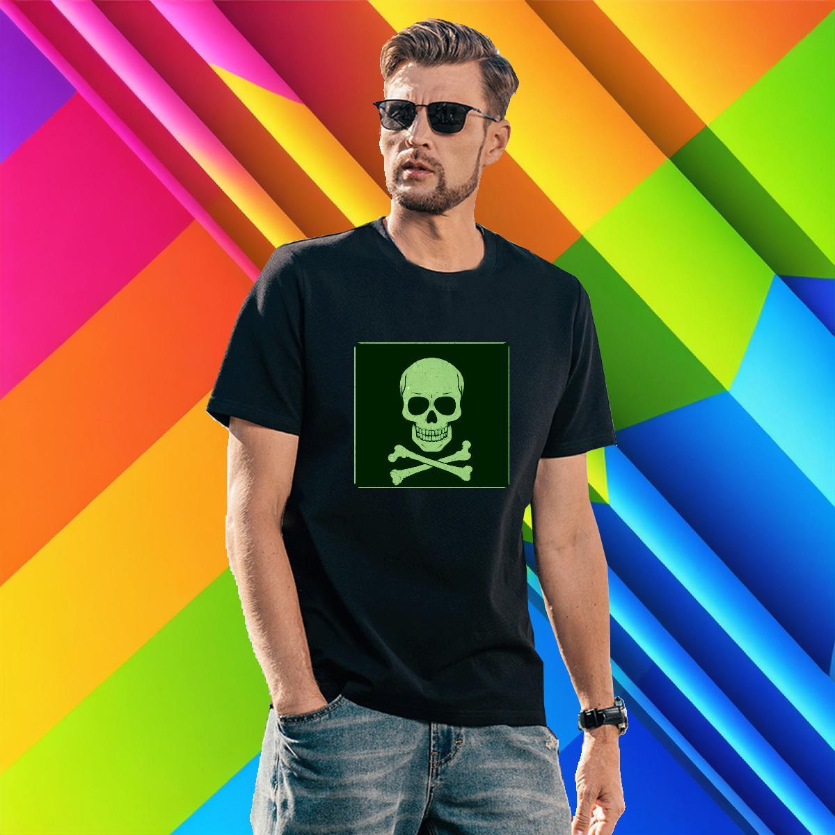 Loose Fit T-Shirts for Men 230g 100% Cotton skull Daily Wear Custom Print Plus Size Breathable Soft Men Tees New Arrival Polos
