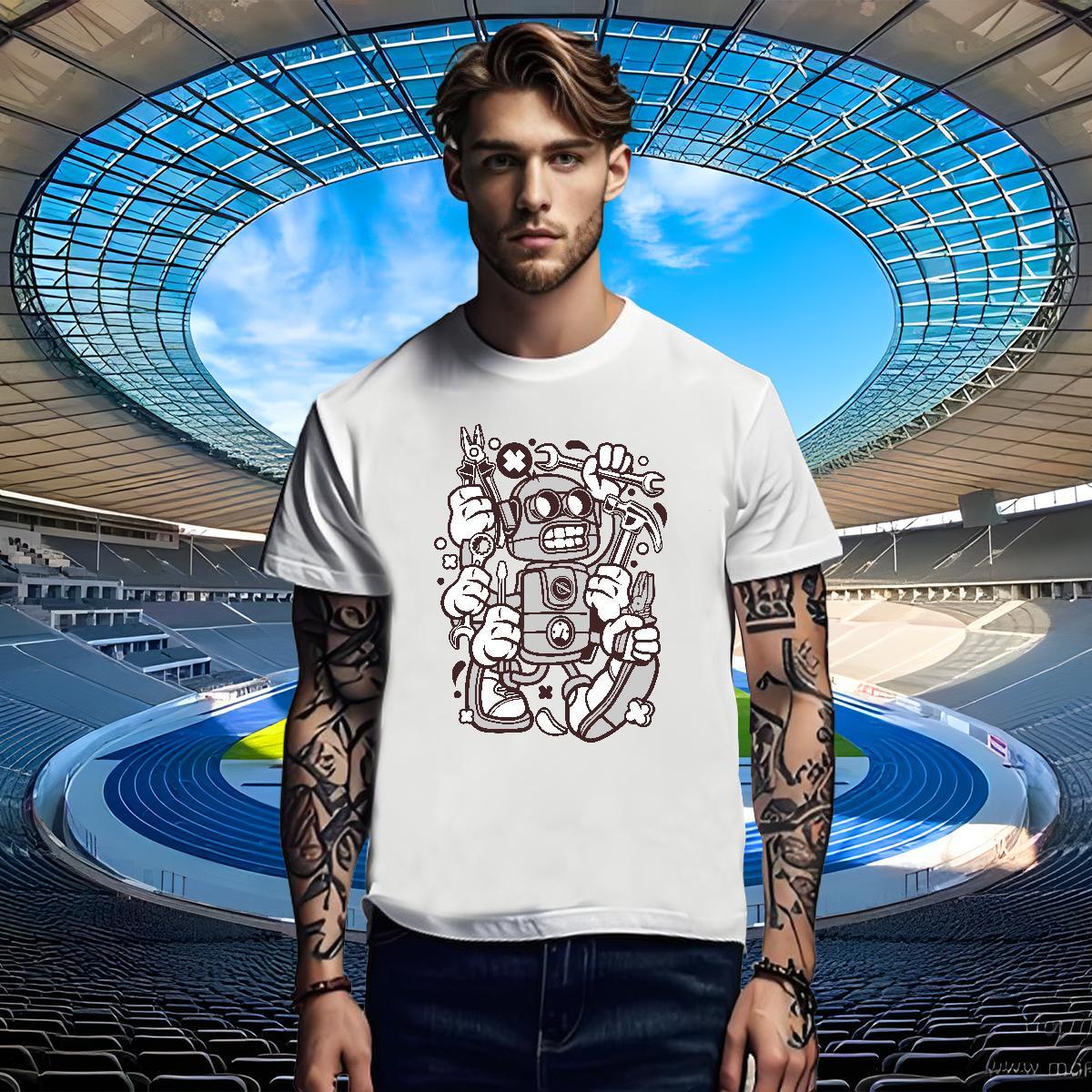 Cool Design T Shirt For Man 230g Cotton ET Street wear Hip Hop Floral Print Breathable Short Sleeve Men Tops Tees Wholesale Wear