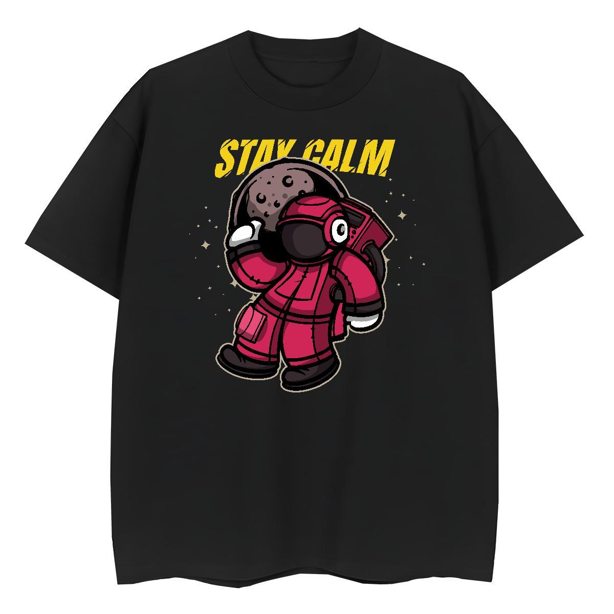 Soft Women Tees 230g Cotton cosmonaut Spring Summer Woman T Shirts Breathable Soft Custom Print Plus Size Tees Shirts