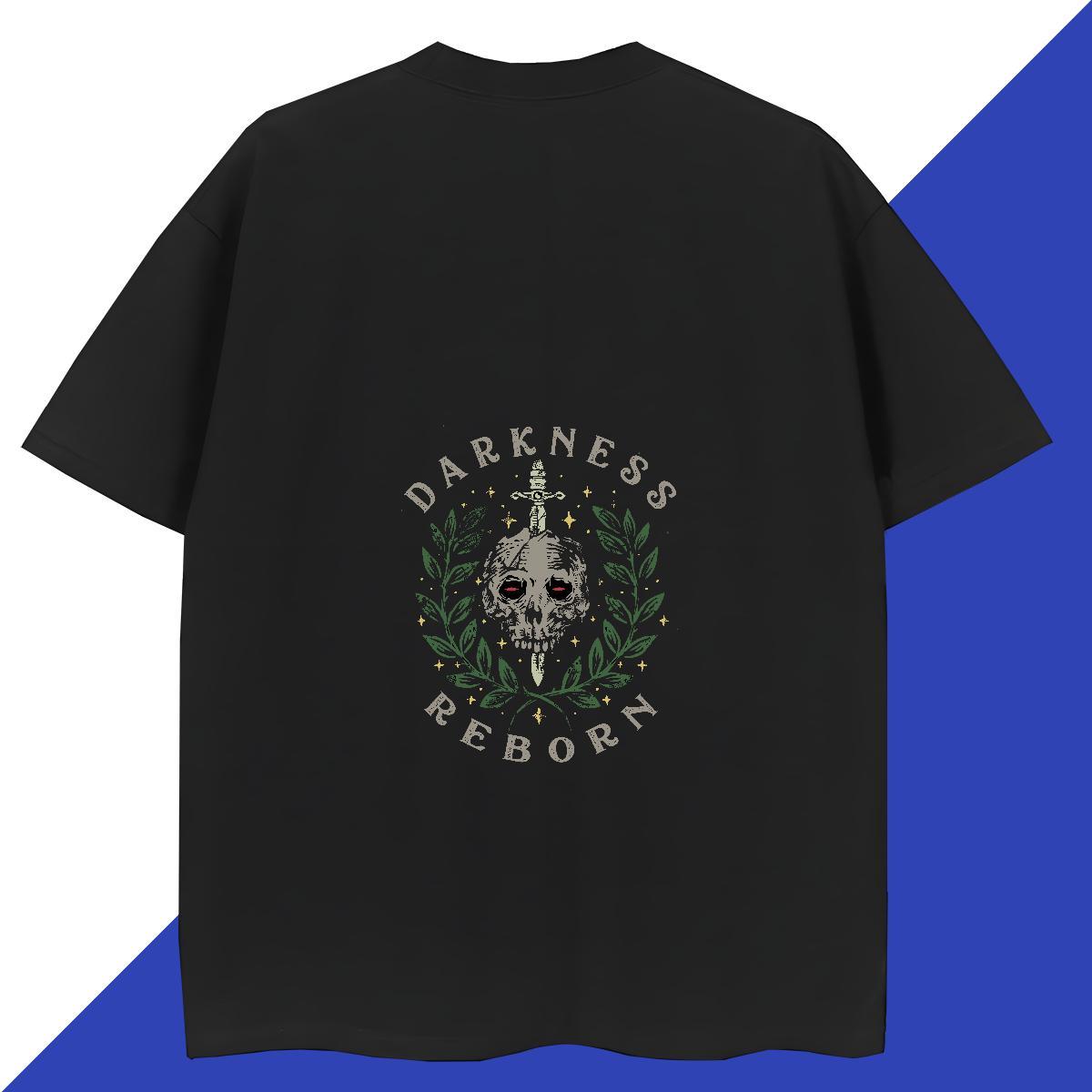 Brand Man T Shirts 100% Cotton 230g skull Street wear Hip Hop Customized Print Short Sleeve O-Neck Mens Tshirts DIY Customized Tops