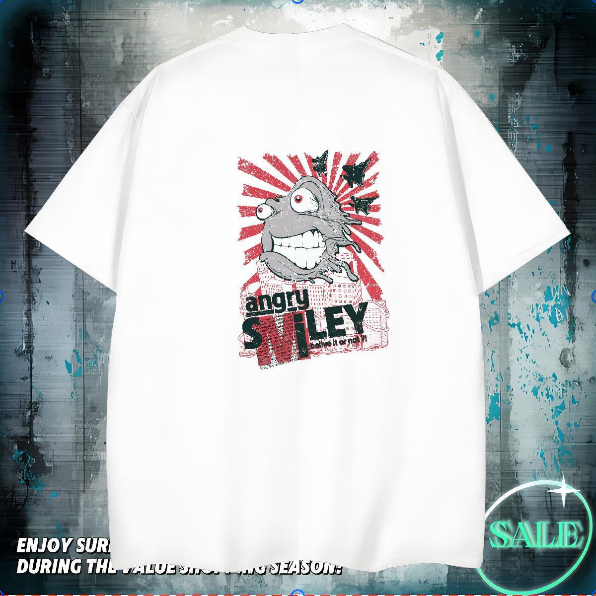 TOP Quality Mens T Shirts 230g 100% Cotton skull Beach Black White Breathable Men Tees 2024 Designer Wear
