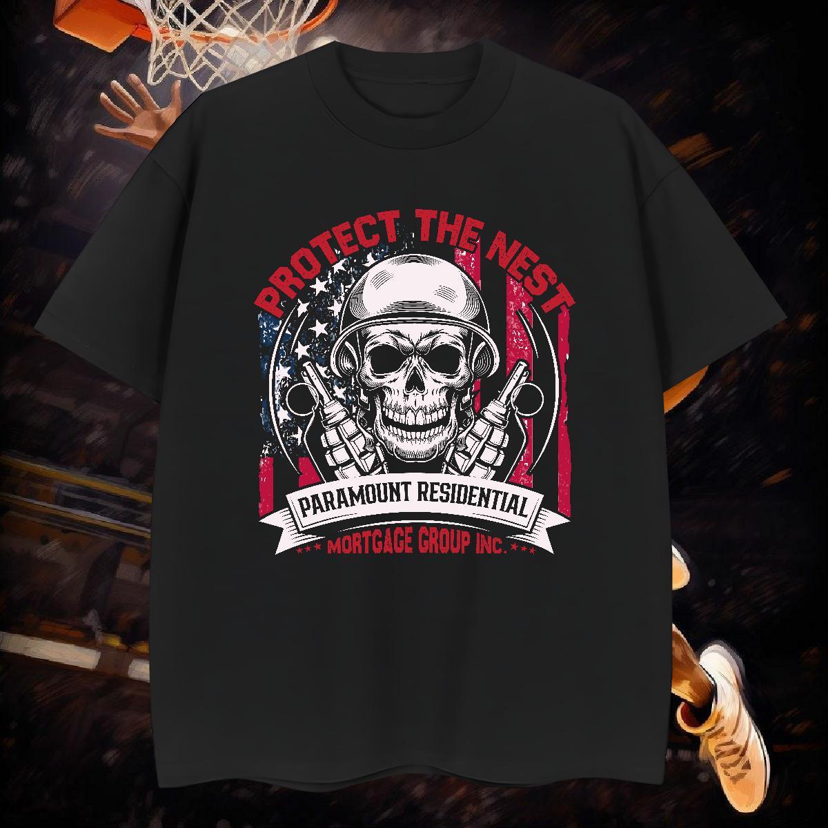 Cool Design Mens T Shirts 230g 100% Cotton skull Hip Hop Custom Printed O Neck Short Sleeves Couples T Shirts Casual New Wear